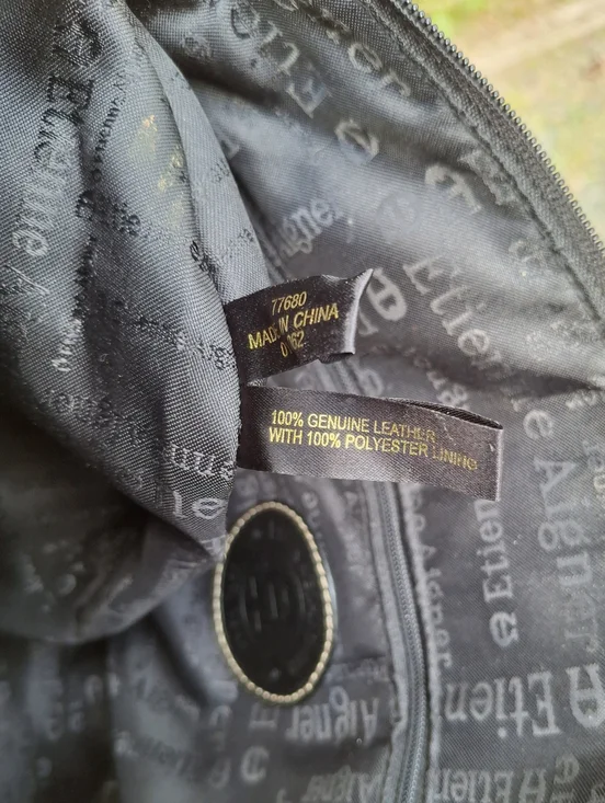 Vintage 90's Etienne Aigner Black Pebbled Leather Minimalist Shoulder Bag - Picture 9 of 15